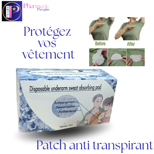 Patchs Anti-Transpirants Jetables pour Aisselles P/20